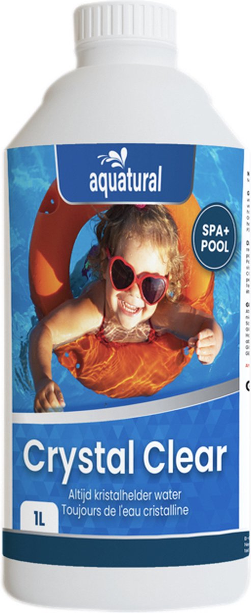Aquatural Crystal Clear 1 liter - voor kristalhelder zwembad en spa water