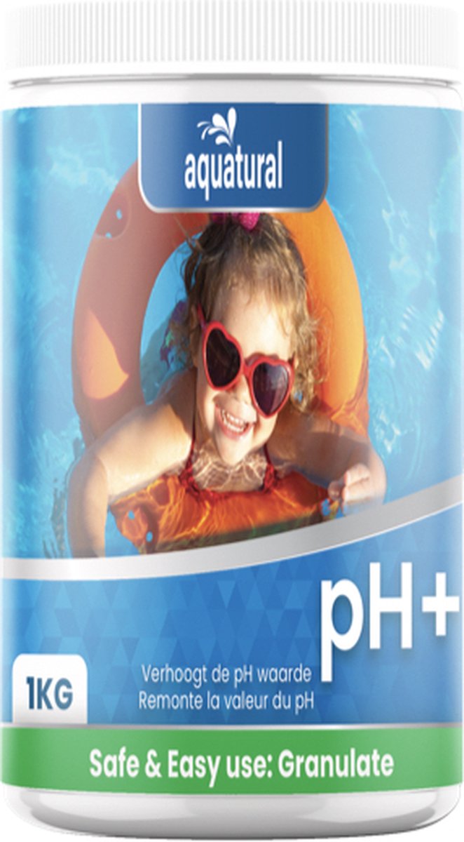 Aquatural pH+ Plus - Verhoogt de pH-waarde van zwembad en spa - 1 kg