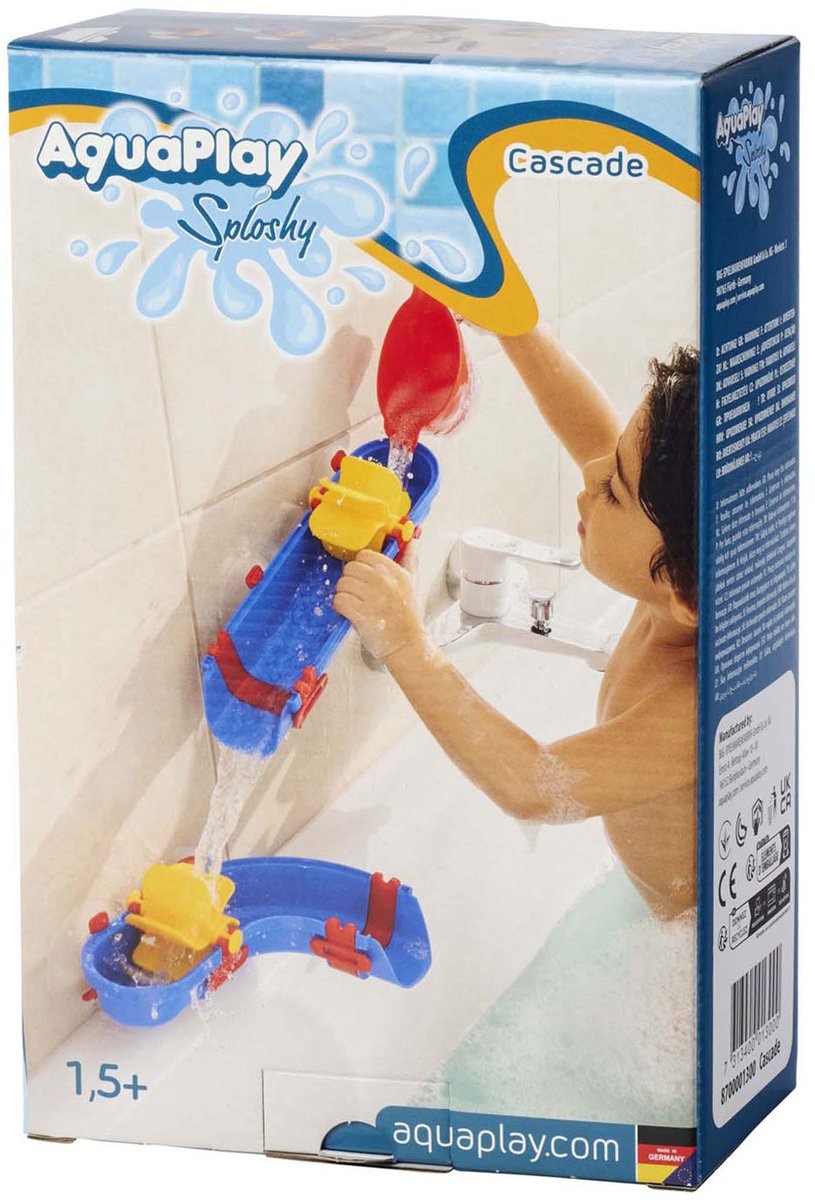 Aquaplay badspeelgoed Sploshy Cascade waterbaan met accessoires.