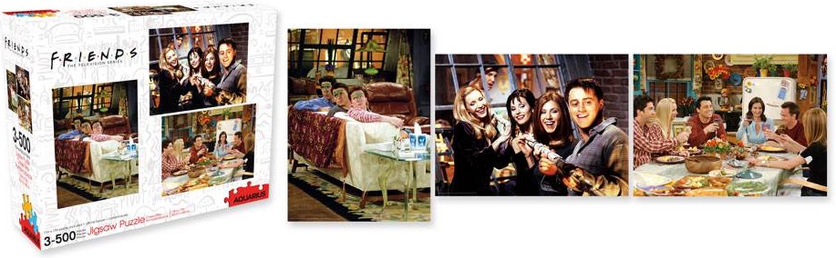 Aquarius Friends Jigsaw Puzzel 3 Pack Series (500 pieces)