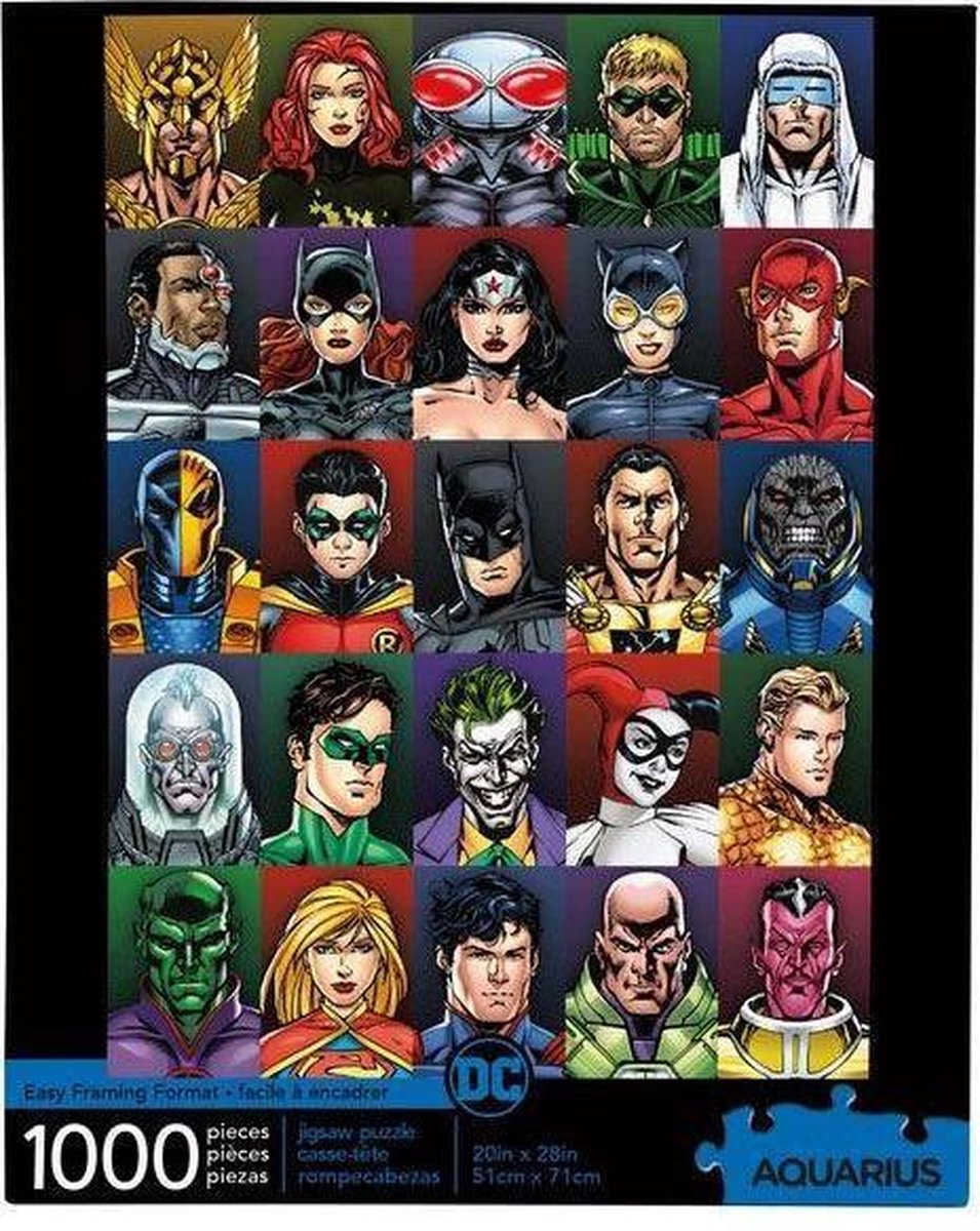 DC COMICS - Faces - Puzzle 1000P