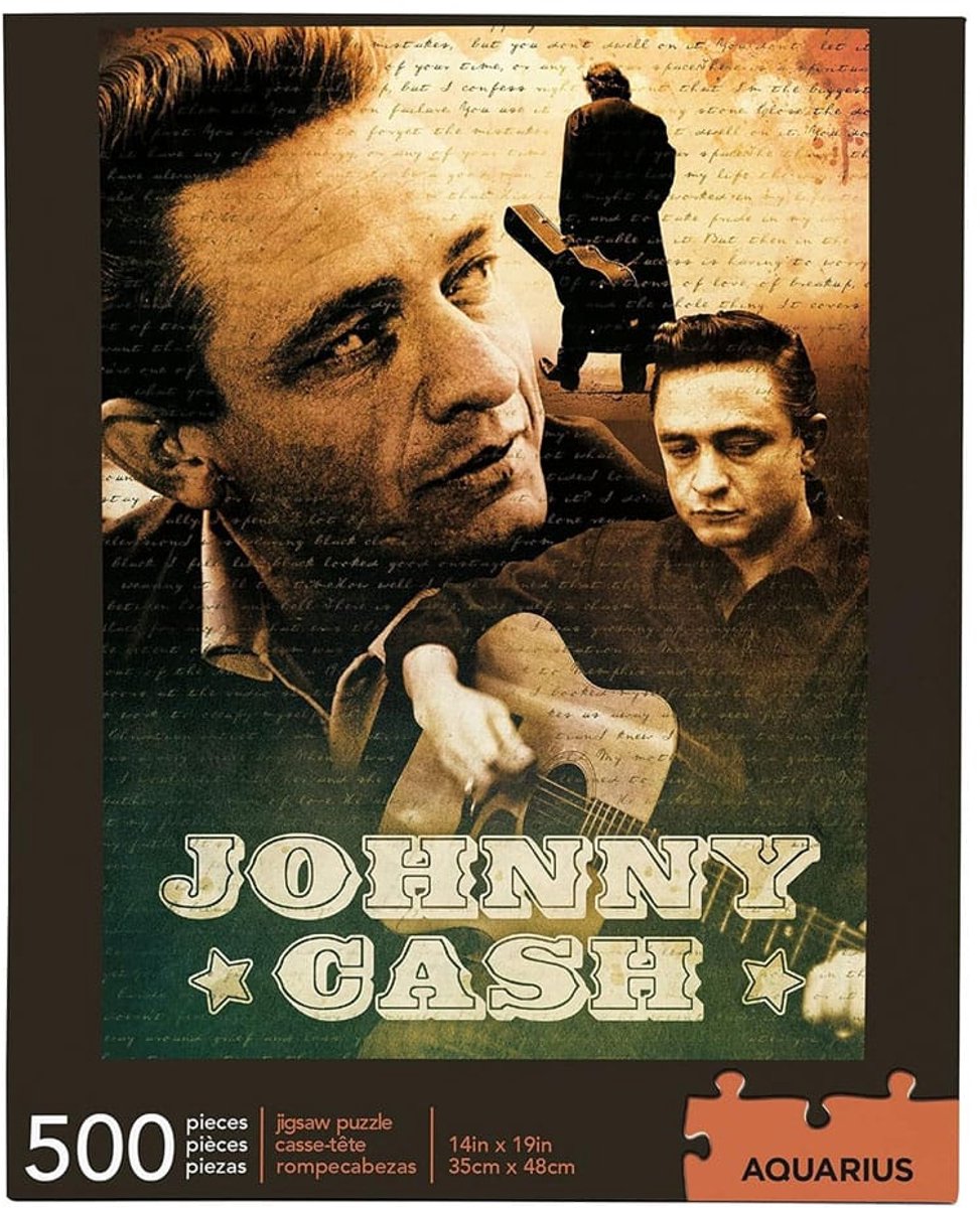 Johnny Cash: 500 Stukjes Jigsaw Puzzel