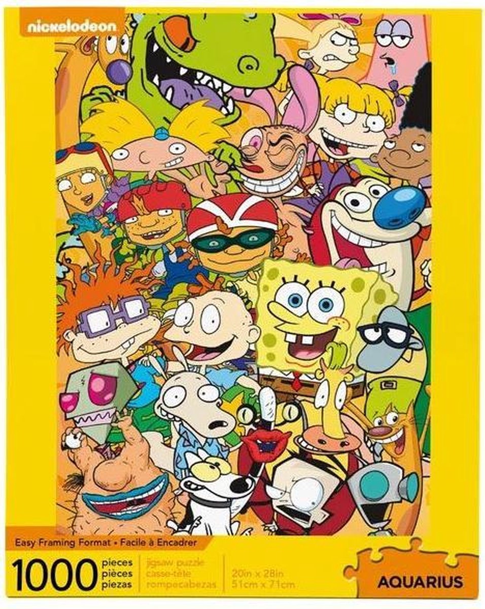 Nickelodeon Jigsaw Puzzle Cast (1000 pieces) Aquarius