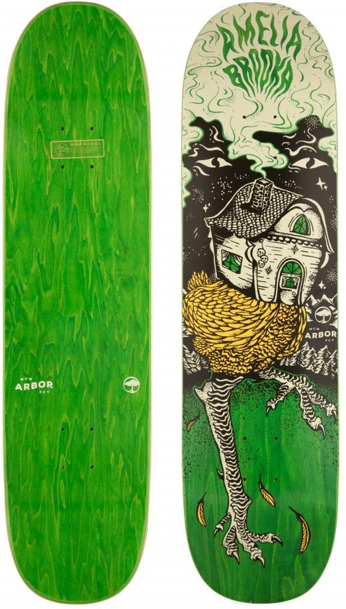 Arbor Skateboard deck Baba Yaga 8.25