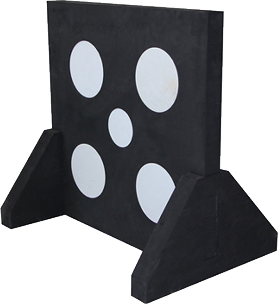 Archery Tag Doelwit - 60x60cm - Zwart vierkant - Witte doelwitten - Pijl & Boog