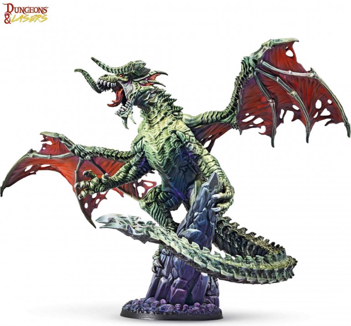 Dungeons and Lasers - Draculus the Cunning - Draak voor TTRPG Roleplaying/ Wargames - Geschikt voor DND 5E en Warhammer