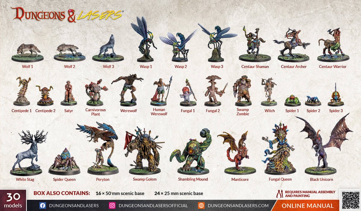 Dungeons and Lasers - WOODLAND DWELLERS - RPG Terrein - Roleplaying Games - Geschikt voor DND 5E