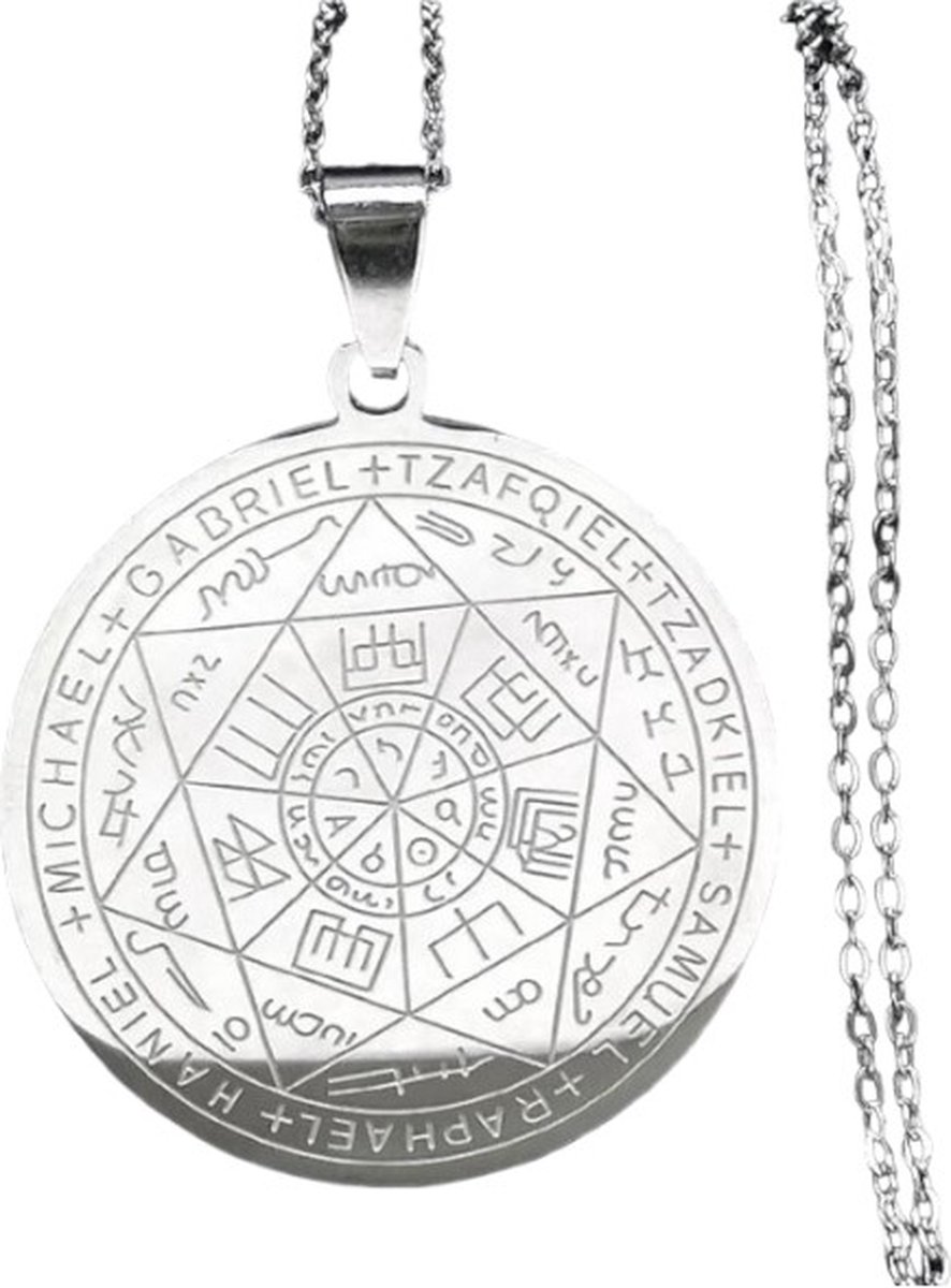Beschermengel ketting - engelen - aartsengel Michael - talisman - christelijk god hanger - zilverkleurig 1 stuks