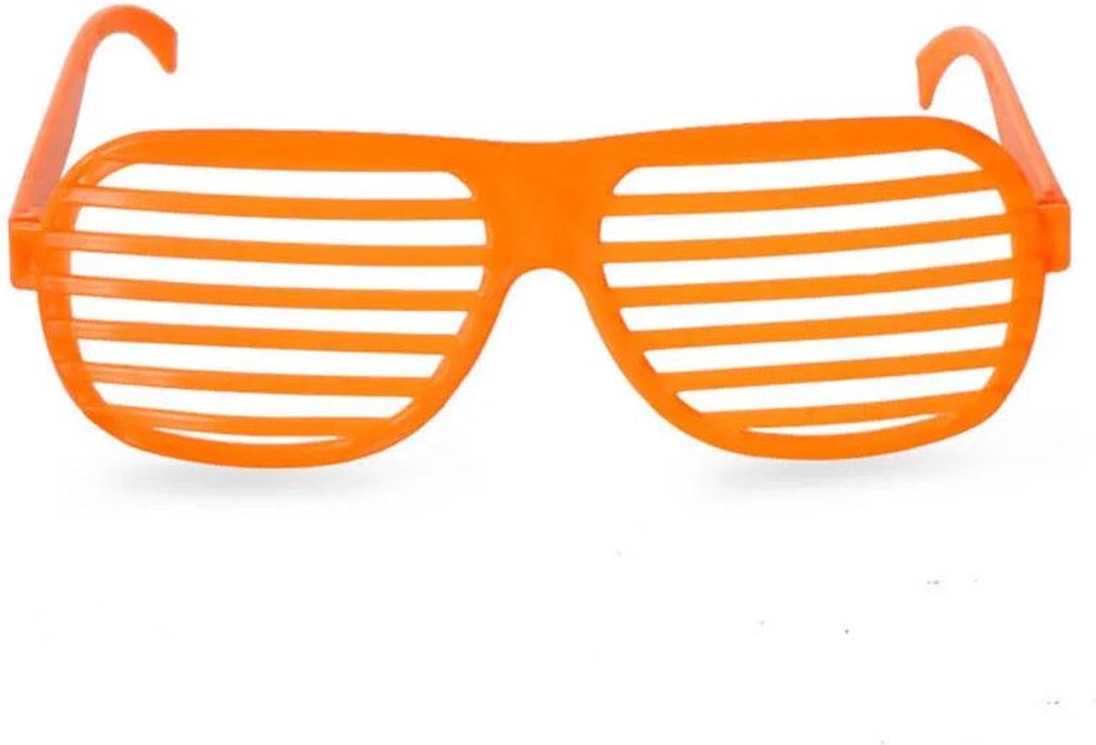 Koningsdag zonnebril - koningsdag kleding - koningsdag accessoires - Festival - Nederlands elftal - Oranje - voor man en vrouw - Raster 1 stuks