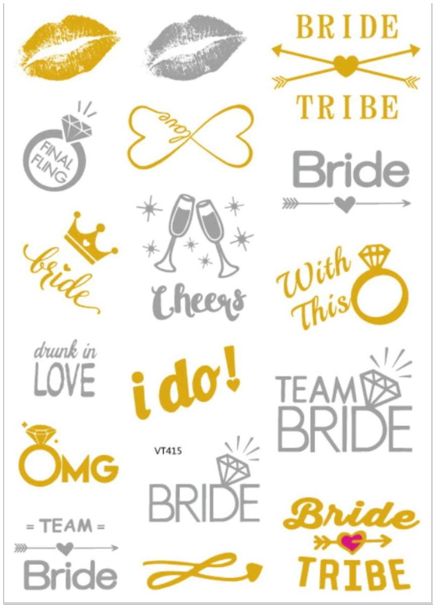 Nep Tattoo 1 Bruiloft Vel - Bruidsmeisje I do