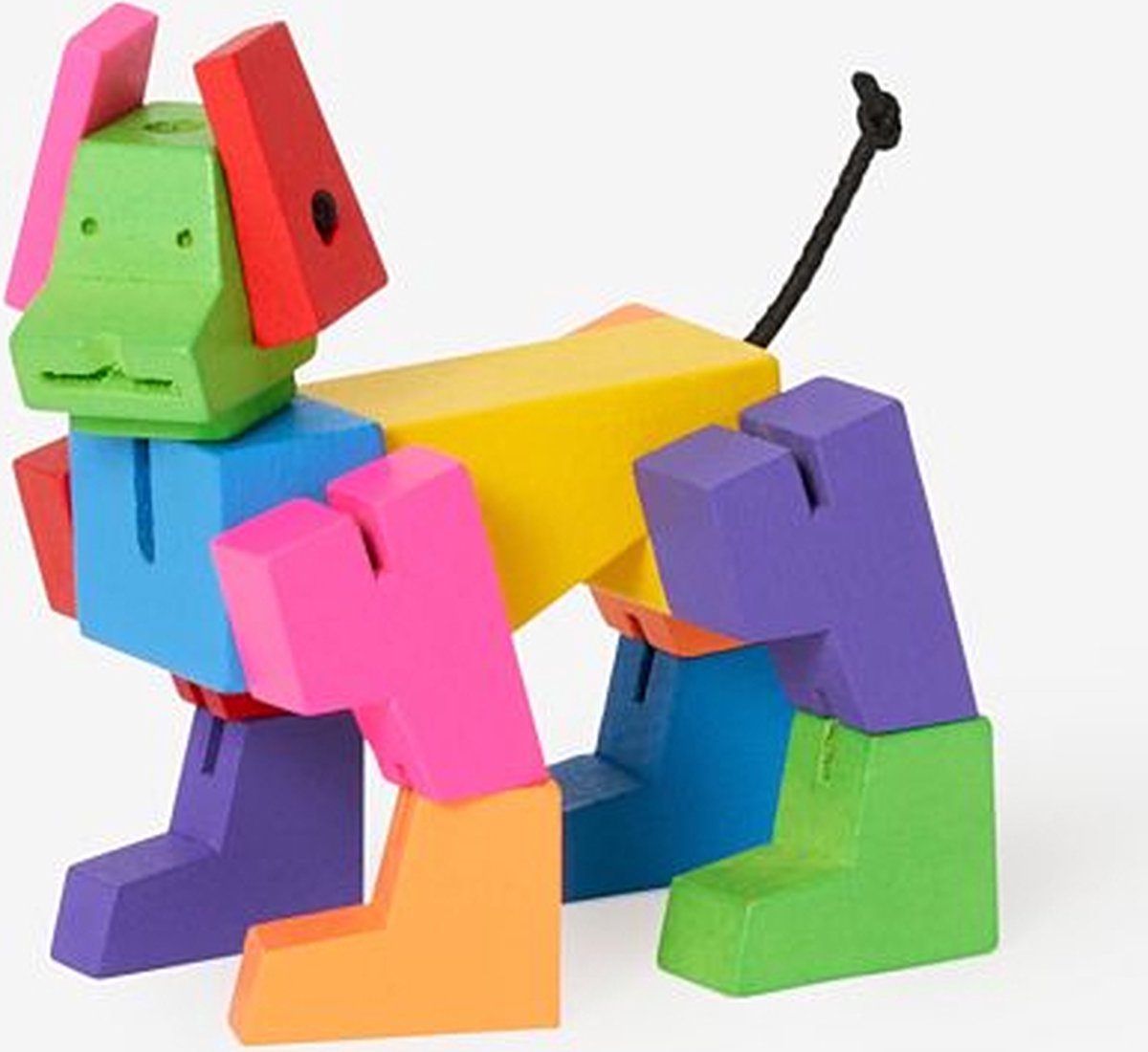 Areaware - Robot Puzzel Cubebot Milo Hond - Micro - Multicolor