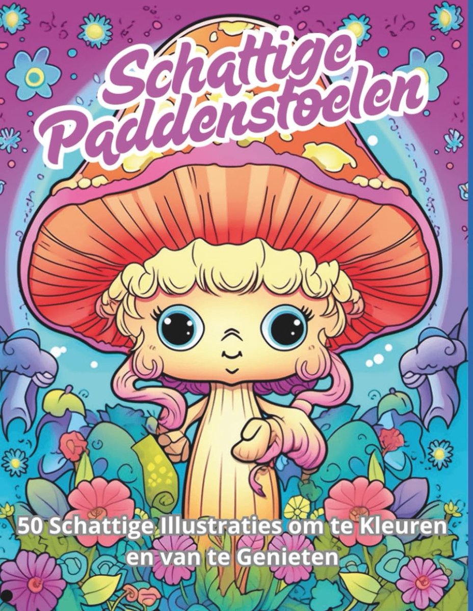 Artful pixels - kleurboek - Schattige Paddenstoelen Kleurboek – 50 Lieve en Fantasierijke Paddenstoelen om in te Kleuren – Voor Kinderen en Volwassenen