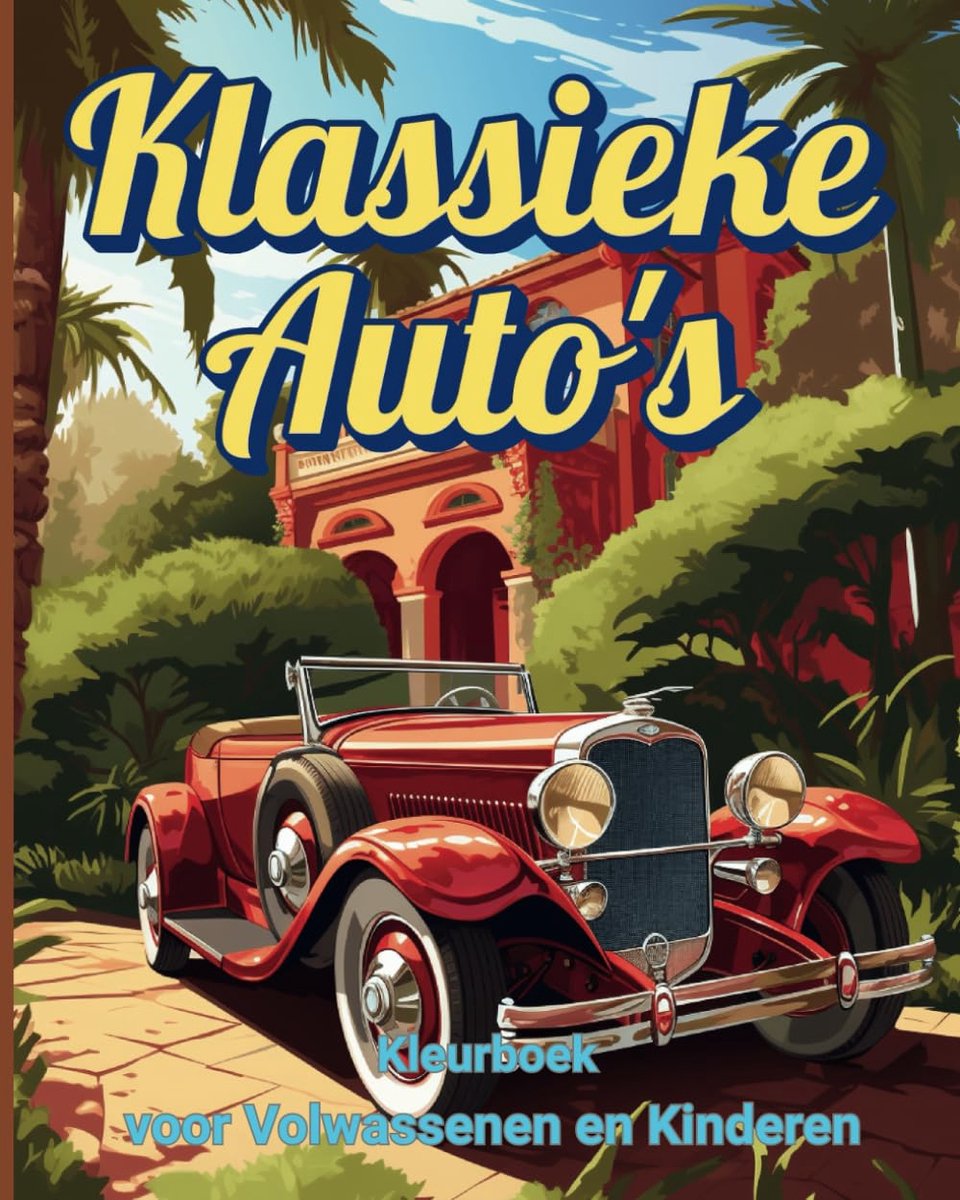 Artfull Pixels - Klassieke Autos kleurboek voor volwassenen en kinderen - kleurboek - 50 kleurplaten