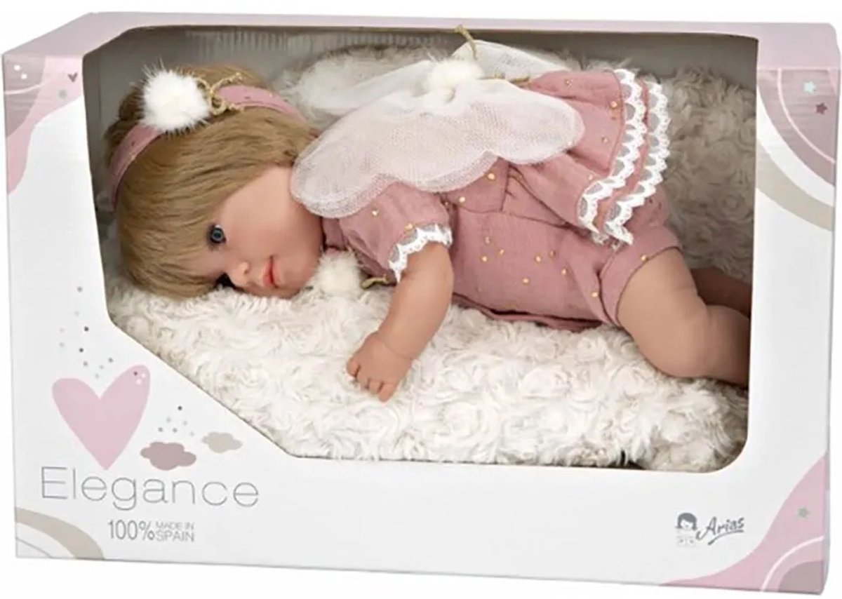 Arias Baby Sora Vlinder Elegantie 35 Cm Roze