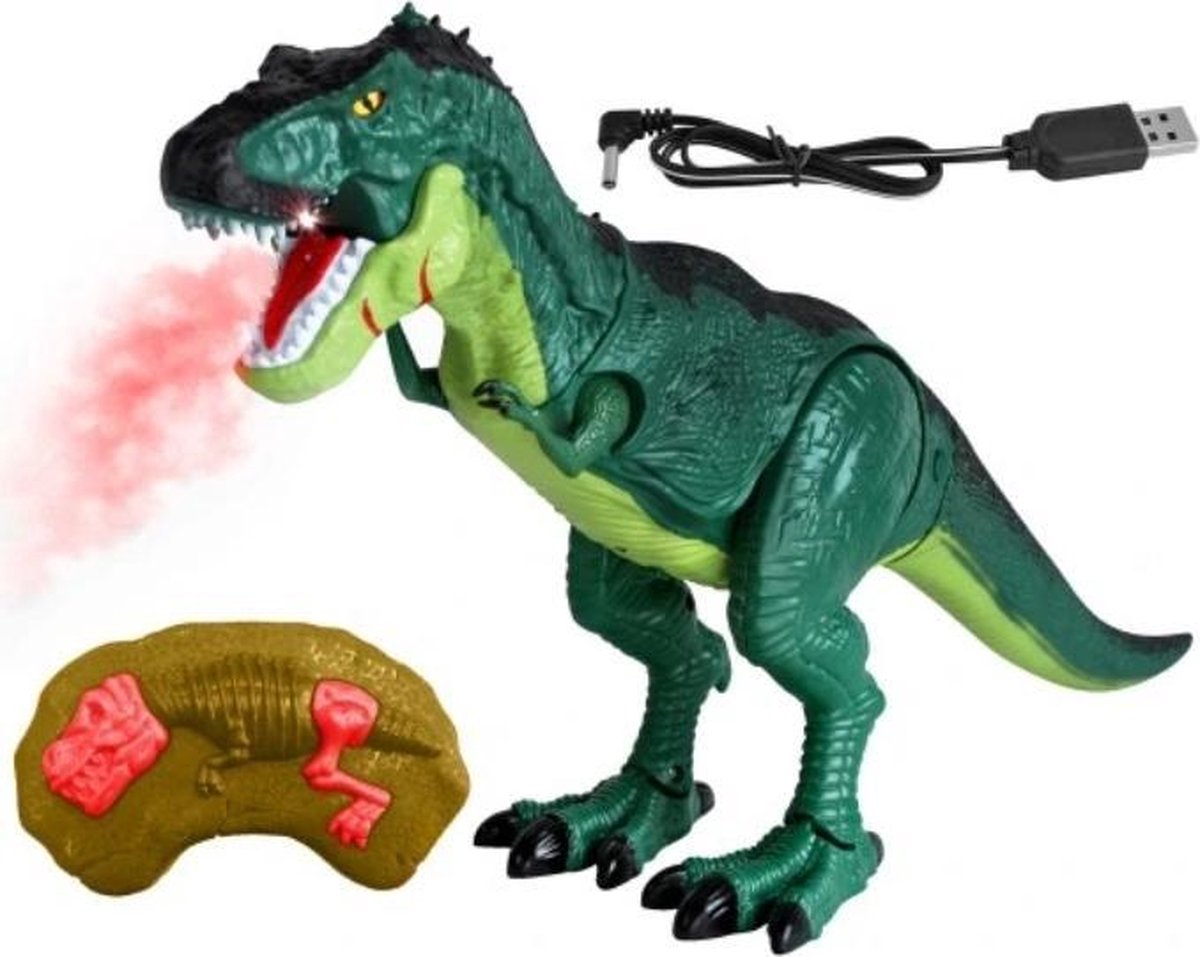 Ariko RC T-Rex Dinosaurus - Op Afstandbestuurbare Radiografische Dino Met Afstandsbediening - Met Interne Accu - 2.4Gz - Schaal 1:14 - inclusief batterijen