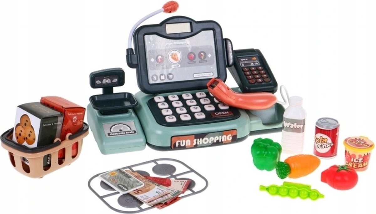   Speelgoed Kassa met Scanner - Speelgoed Kinderen – Winkeltje Spelen - Winkeltje Speelgoed Kinderen - Speelgoed Kassa -  geluid