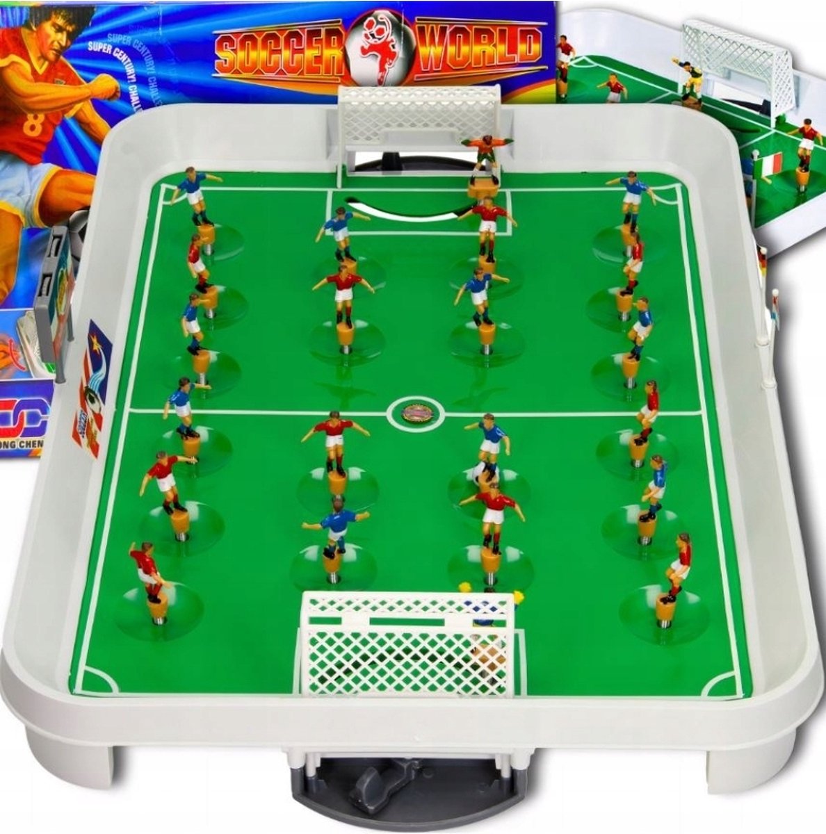   Voetbaltafel   - 22 Spelers - 1 Bal - Scoreboard - Vlaggen