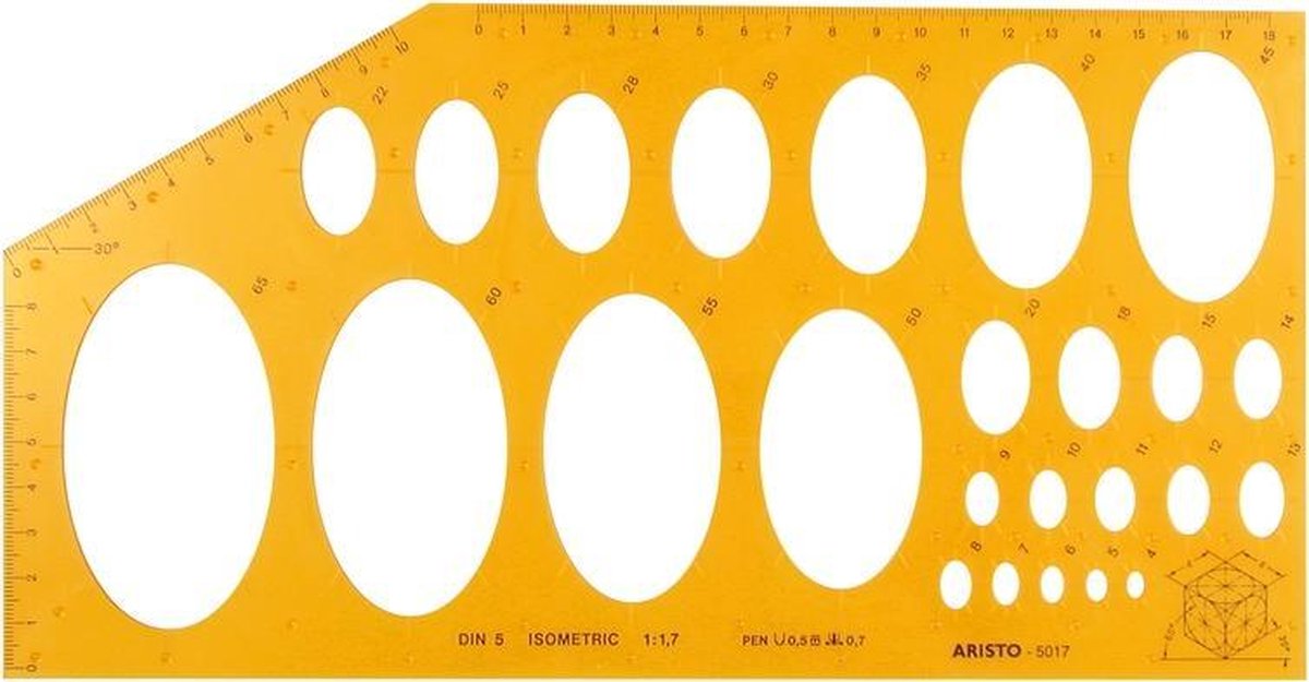 isometrisch ellips sjabloon   AR-5017