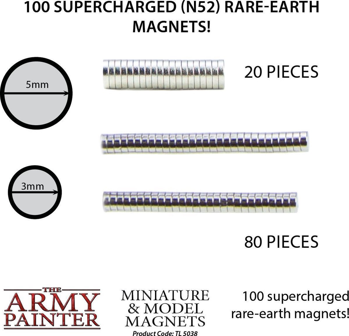 The Army Painter Miniature & Model Magnets (3mm; 5mm)