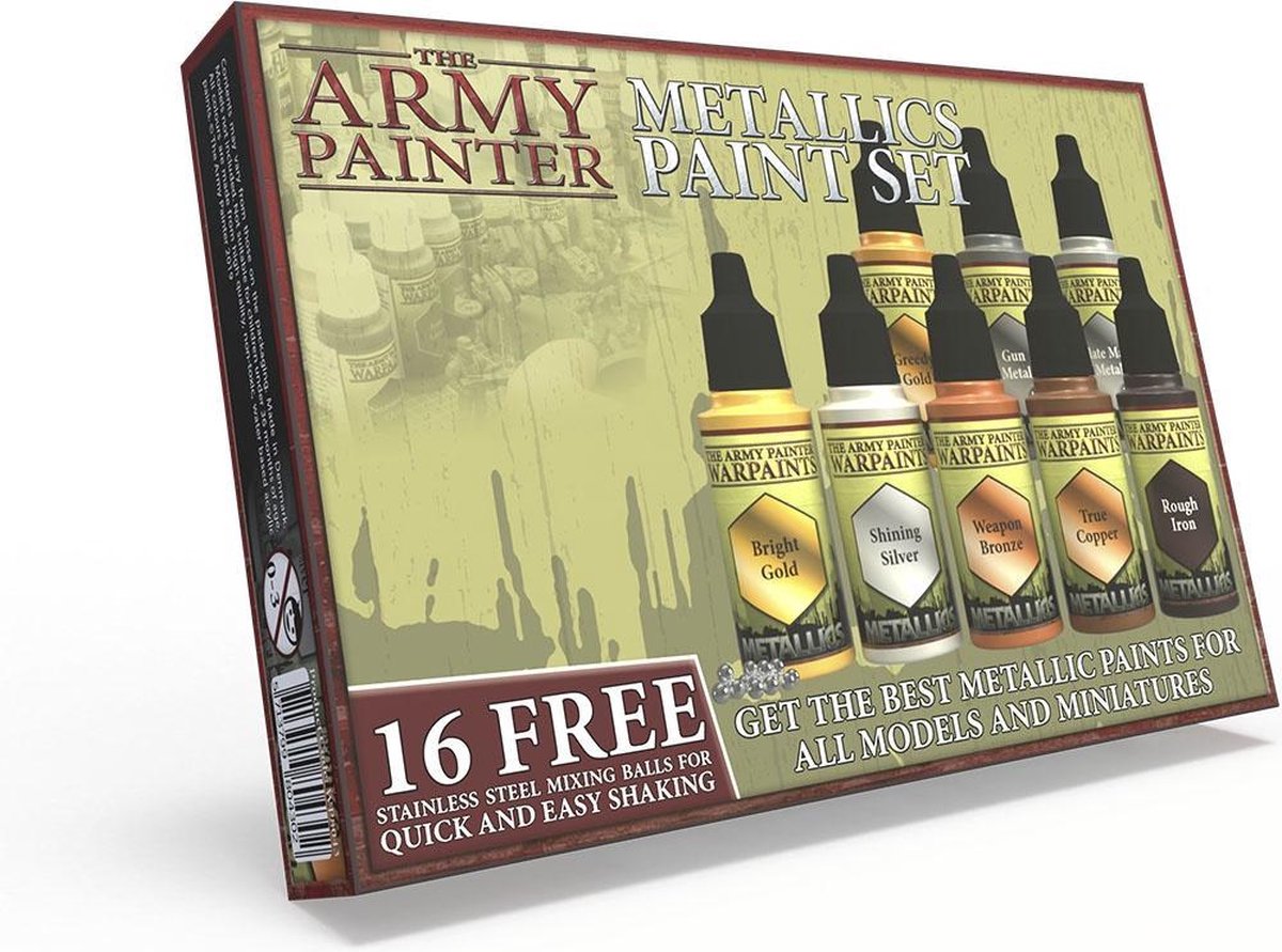 The Army Painter Warpaints Metallics Paint Set - 8 kleuren - 18ml - WP8043