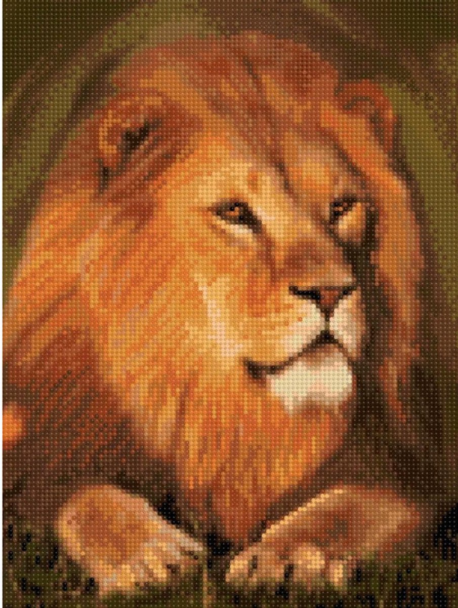 Diamond Painting Majestic lion 30 x 40 cm