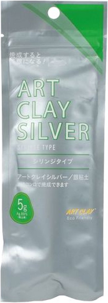 Art clay silver - spuit - metaalklei - 5 gram - zonder spuitmondje