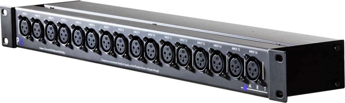 ART P16 Patchbay 16-kanaalig, XLR symm. - Patchbays
