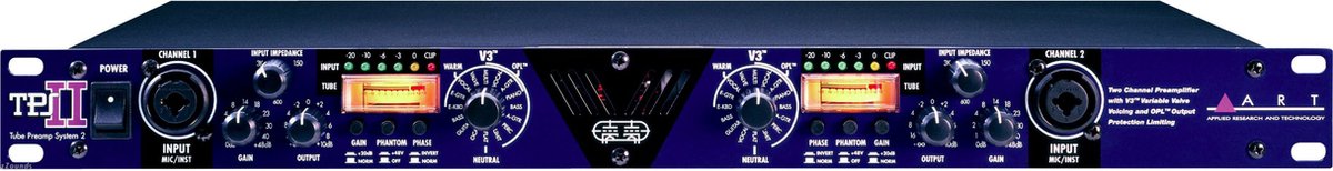 ART TPS II 2-Ch Tube Mic/Line Preamp - Studio preamps