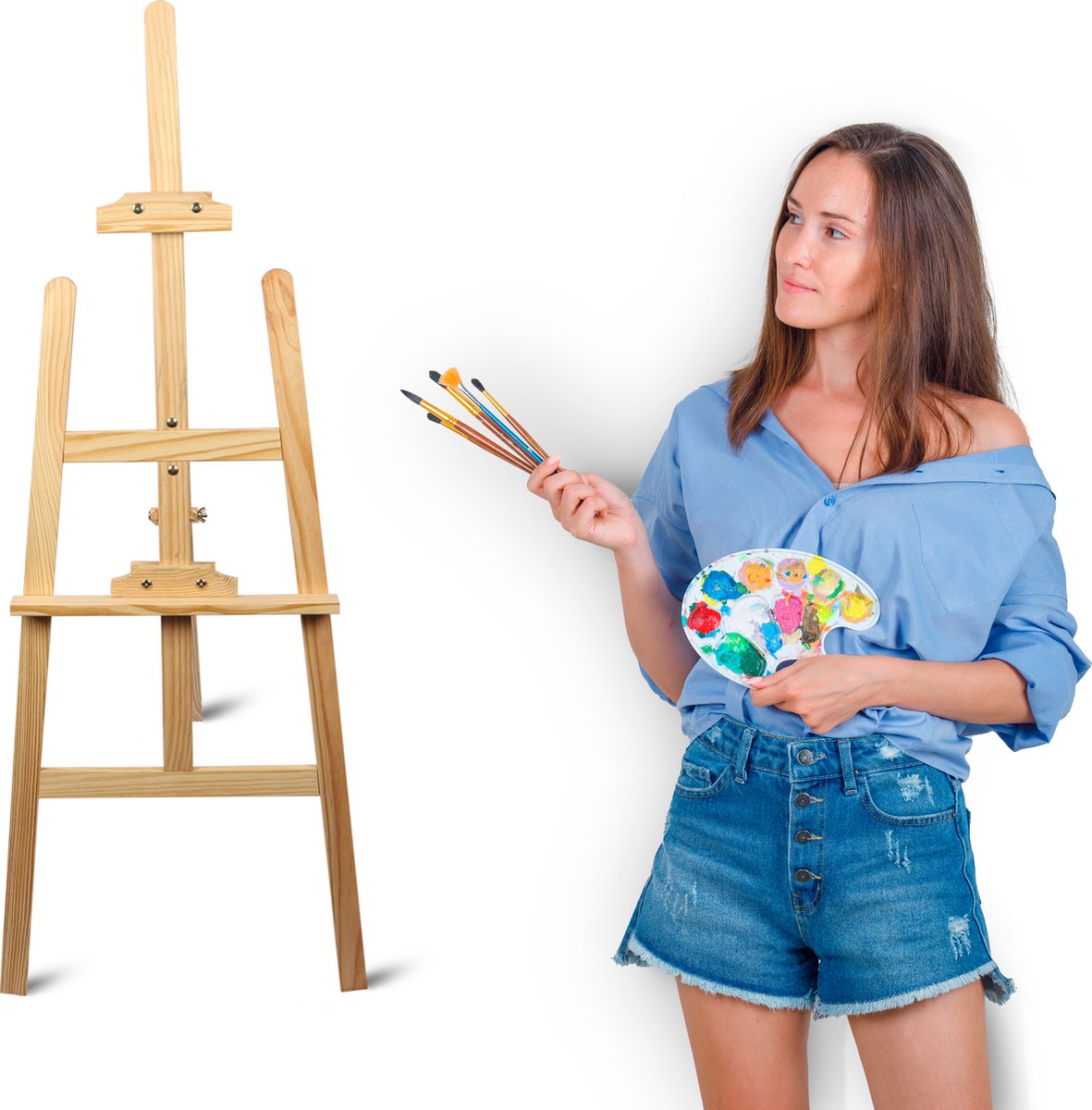 ArtJo Schildersezel 120cm - Inklapbaar voor kinderen en volwassenen