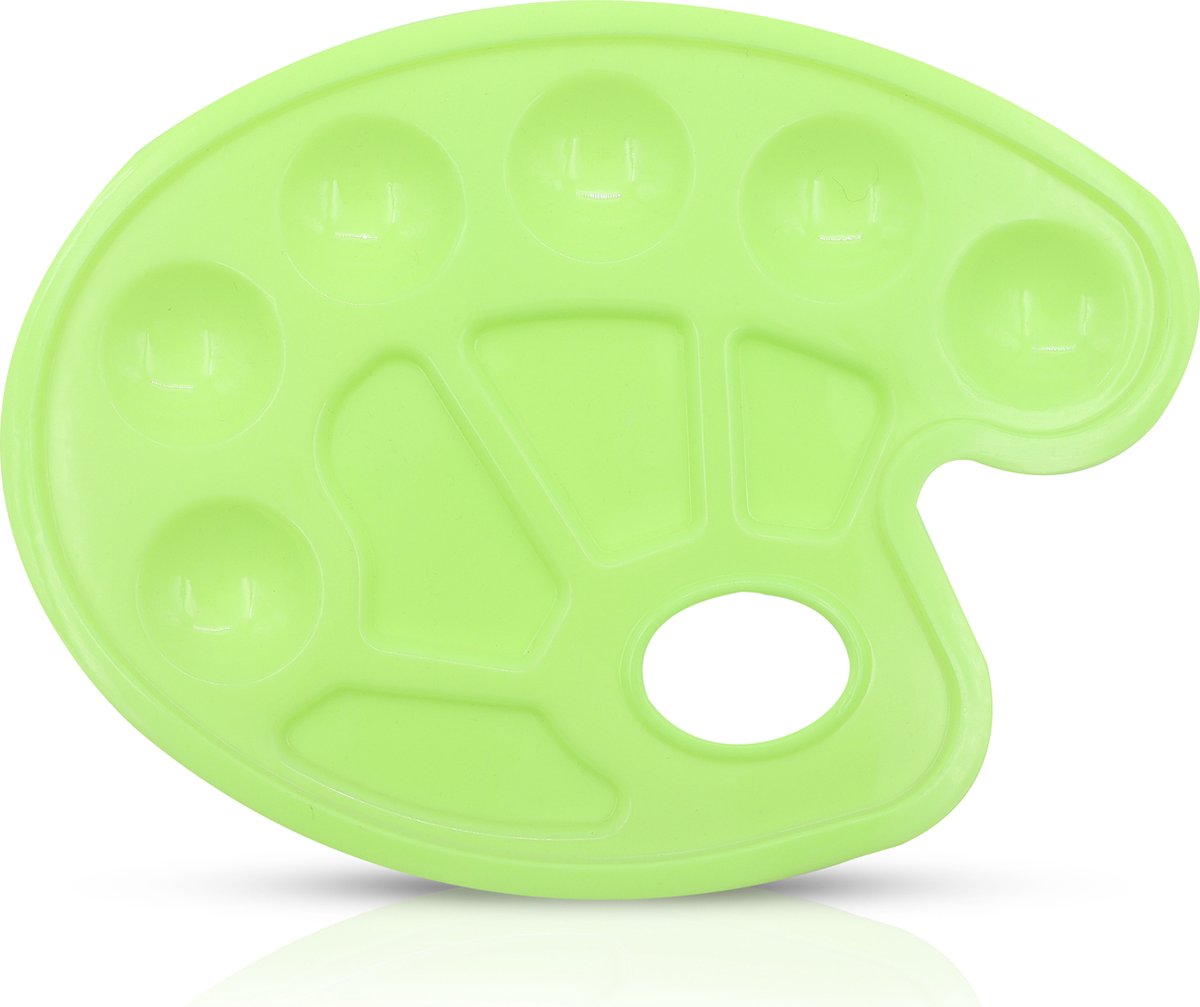 Schilderspalet Groen Voor Schilderen Verfpalet Palet Verf Mengpalet - Voor Volwassenen/Kinderen - Palette - Paletten