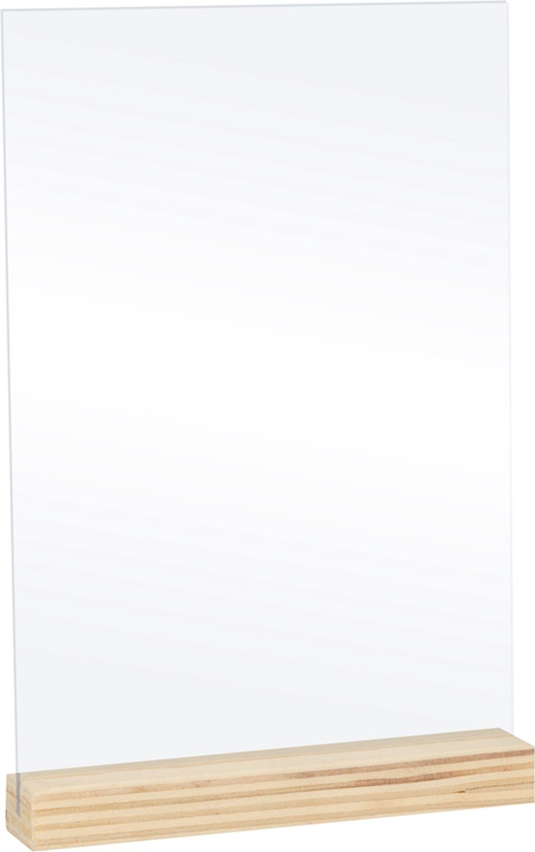 Artemio 5 plexiglas 15x10 cm + voetstukken