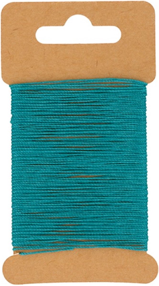 Blauw gewaxt draad 10 m -  