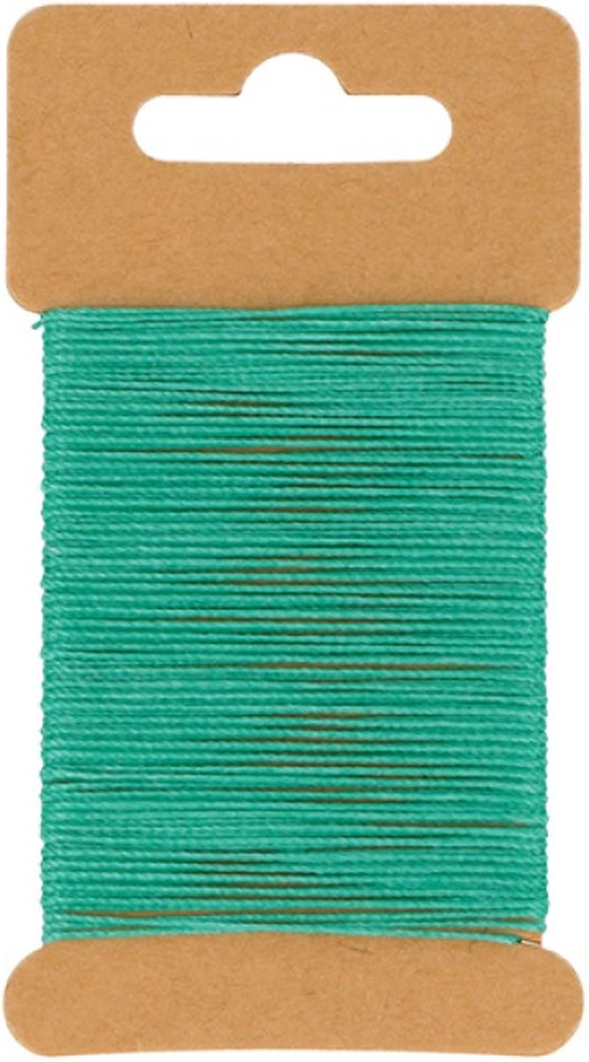 Groen gewaxt draad 10 m -  