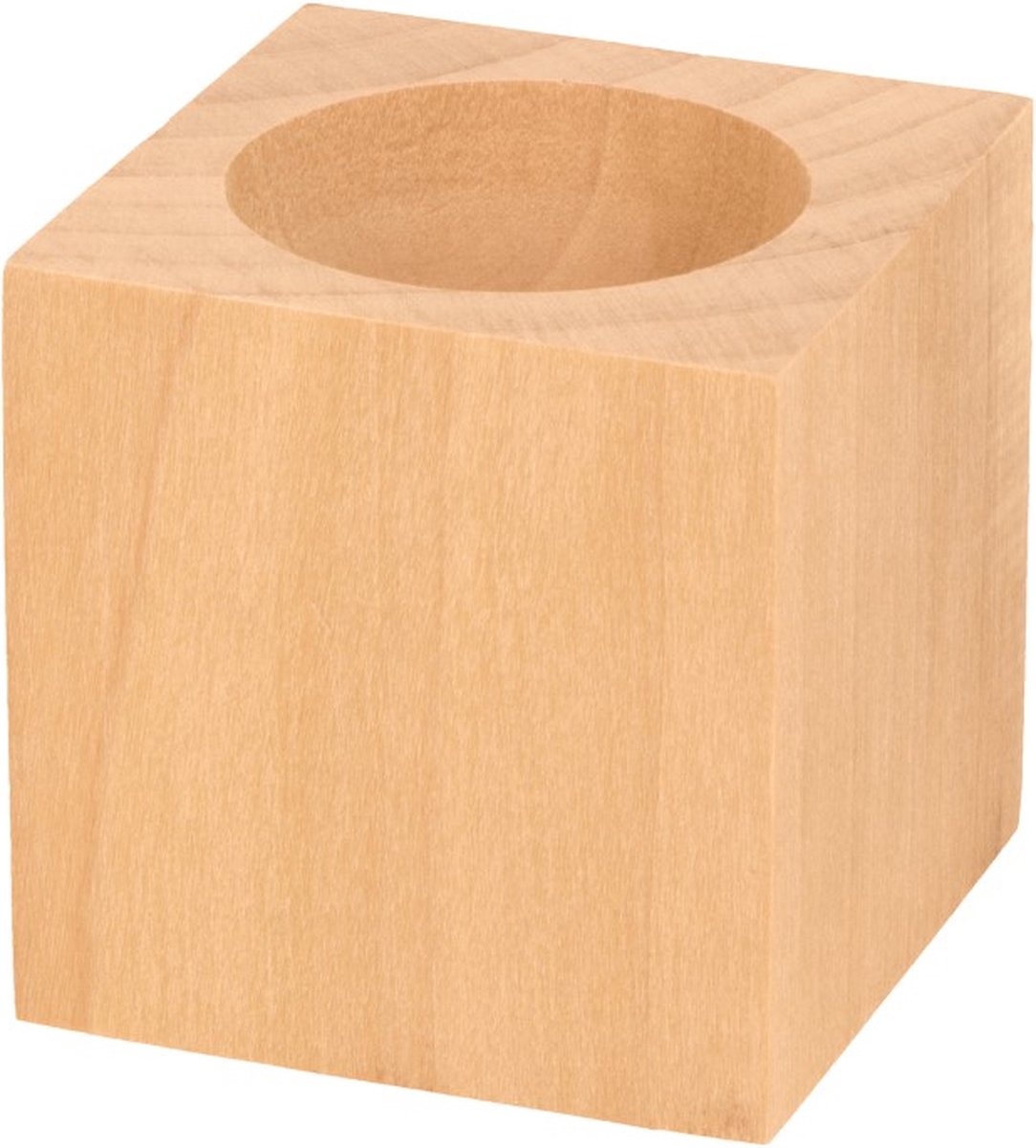 Houten eierdopje 5x5 cm - Artemio