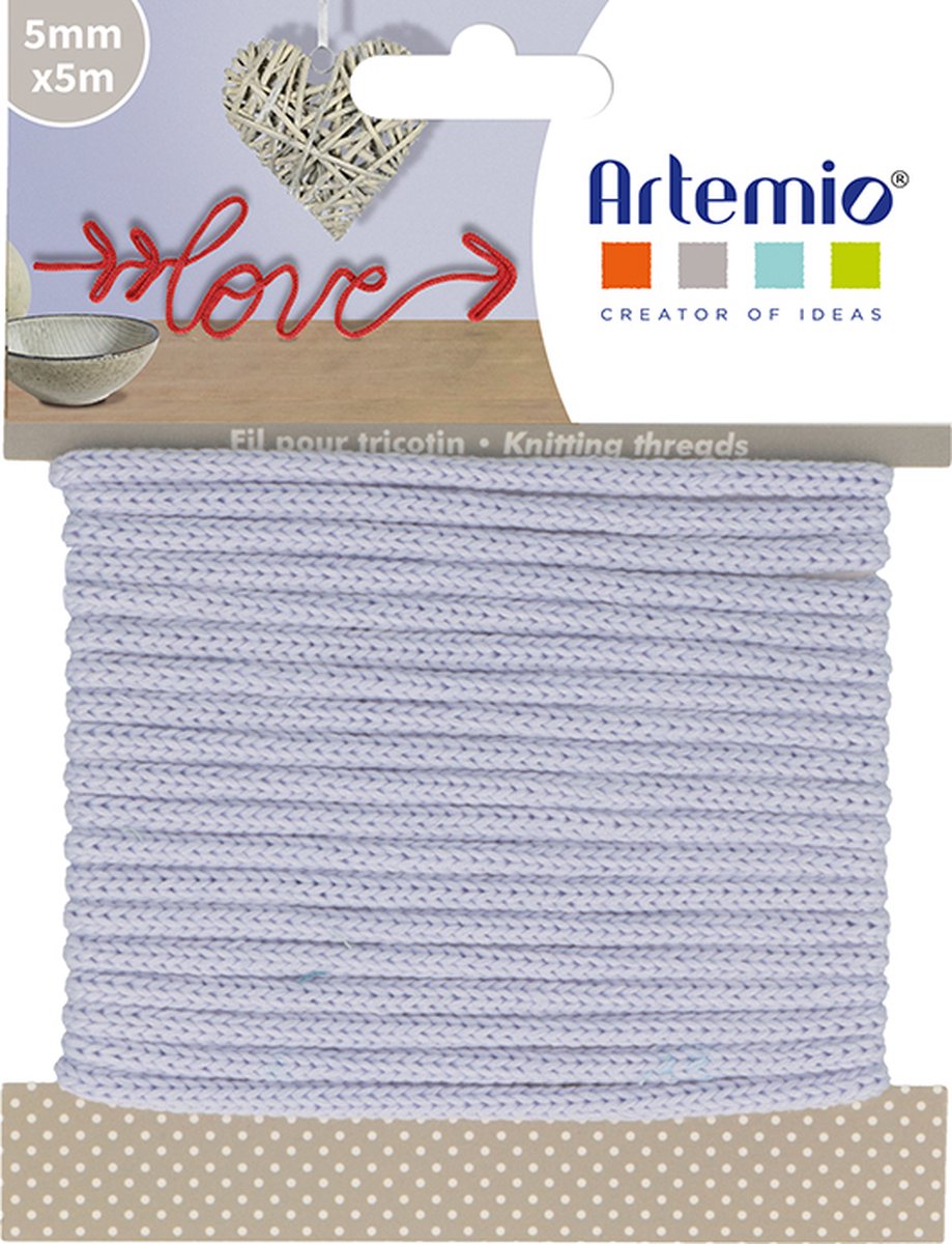 KNITTING THREAD 5MM X 5M LILAS