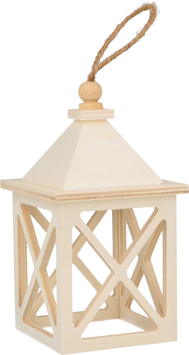 Kaarsenhouder hout - 7x12,5cm - Artemio