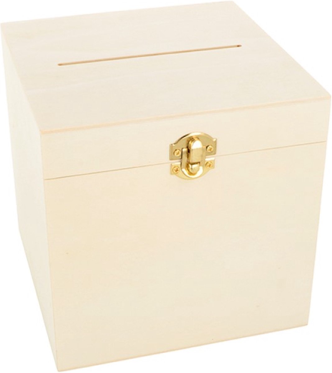 Kubus urn 17x17x17 cm hout - Artemio