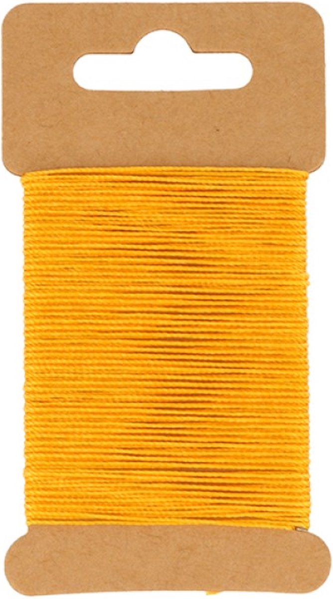 Oranje gewaxt draad 10 m - Artemio