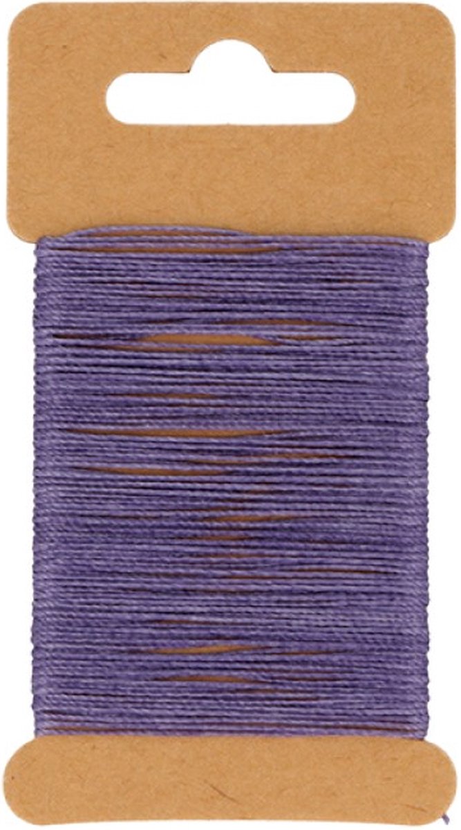 Paars gewaxt draad 10 m -  