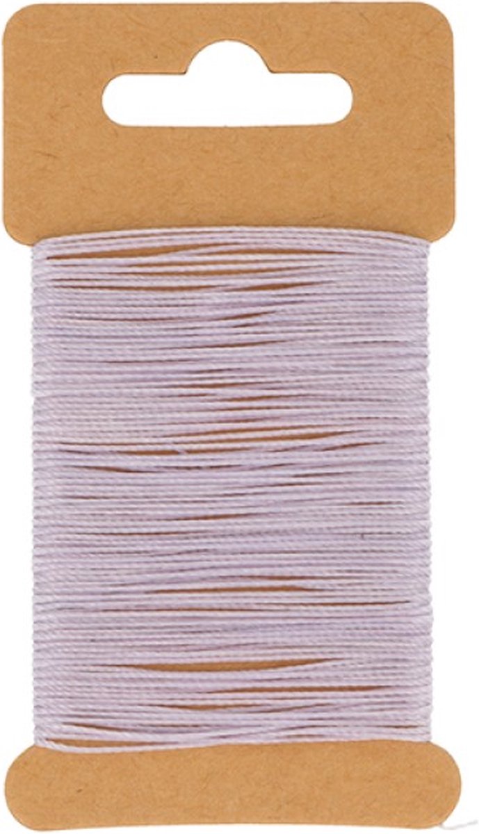 Paars gewaxt draad 10 m -  