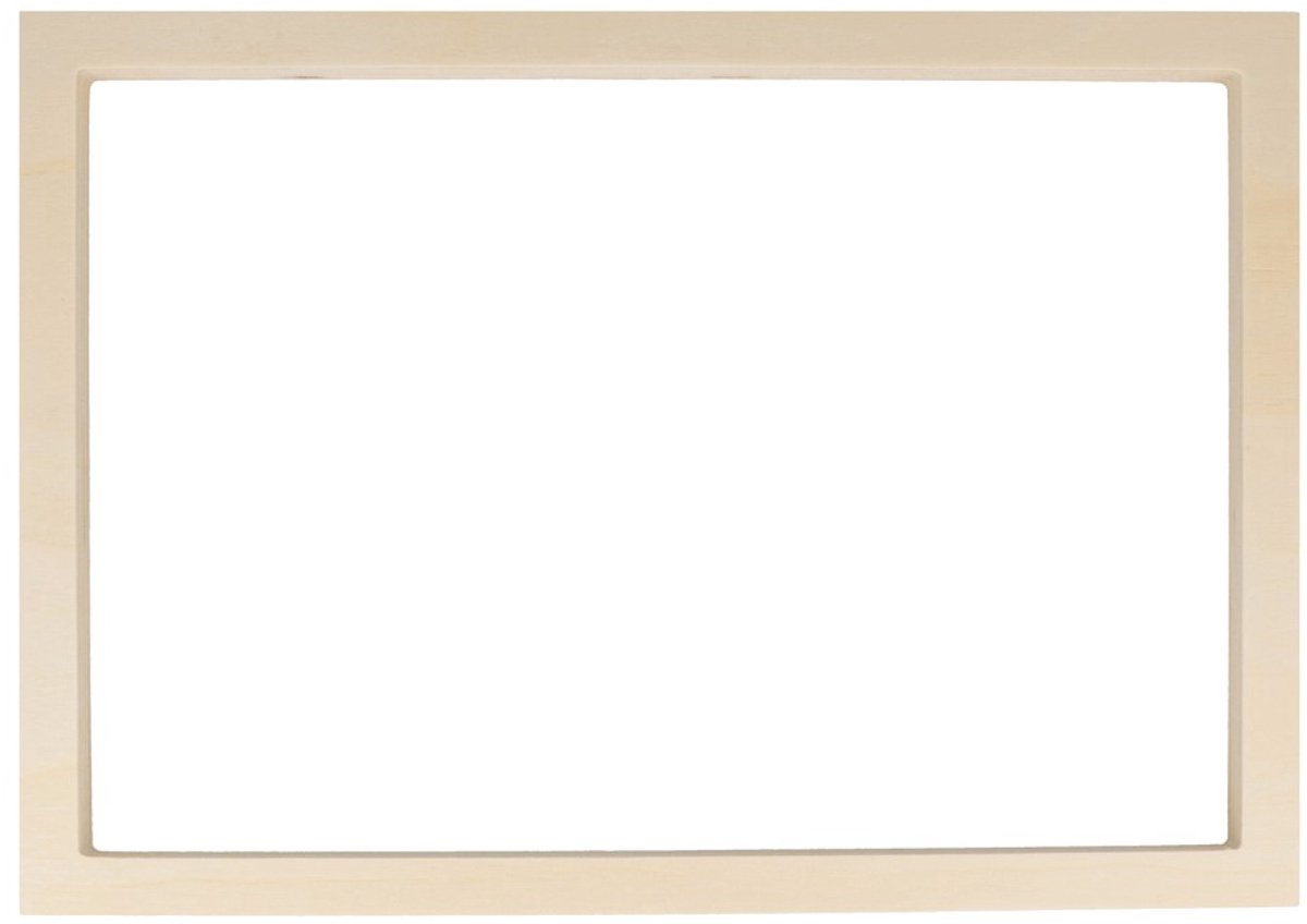 Rechthoekige houten silhouet - 22x31 cm - Artemio