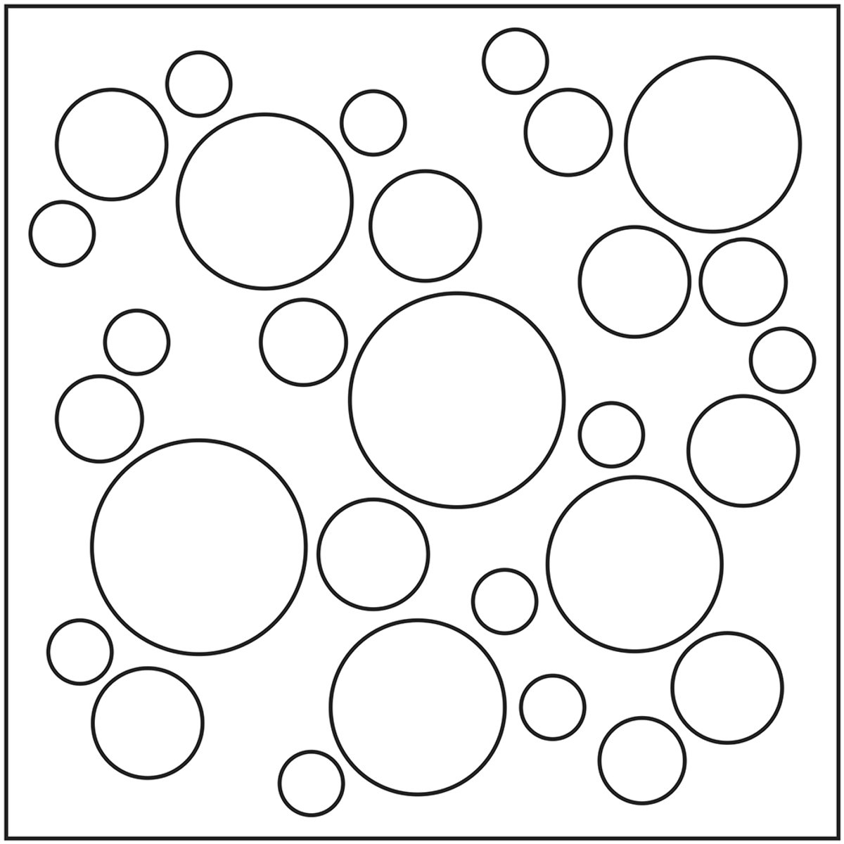 Rond wit sjabloon 15x15 cm - Artemio