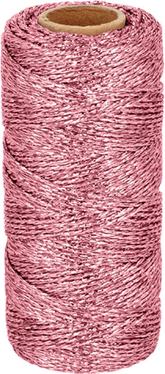 Roze metaal  100 m x 1,5 mm -  