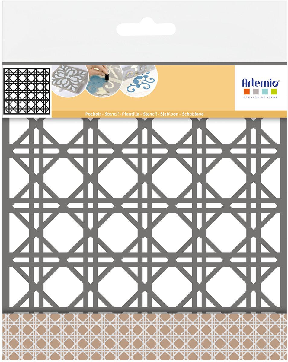 Ruit sjabloon 15x15 cm - Artemio
