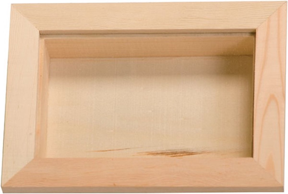 Vitrine met plexiglas 12x16 cm hout - Artemio