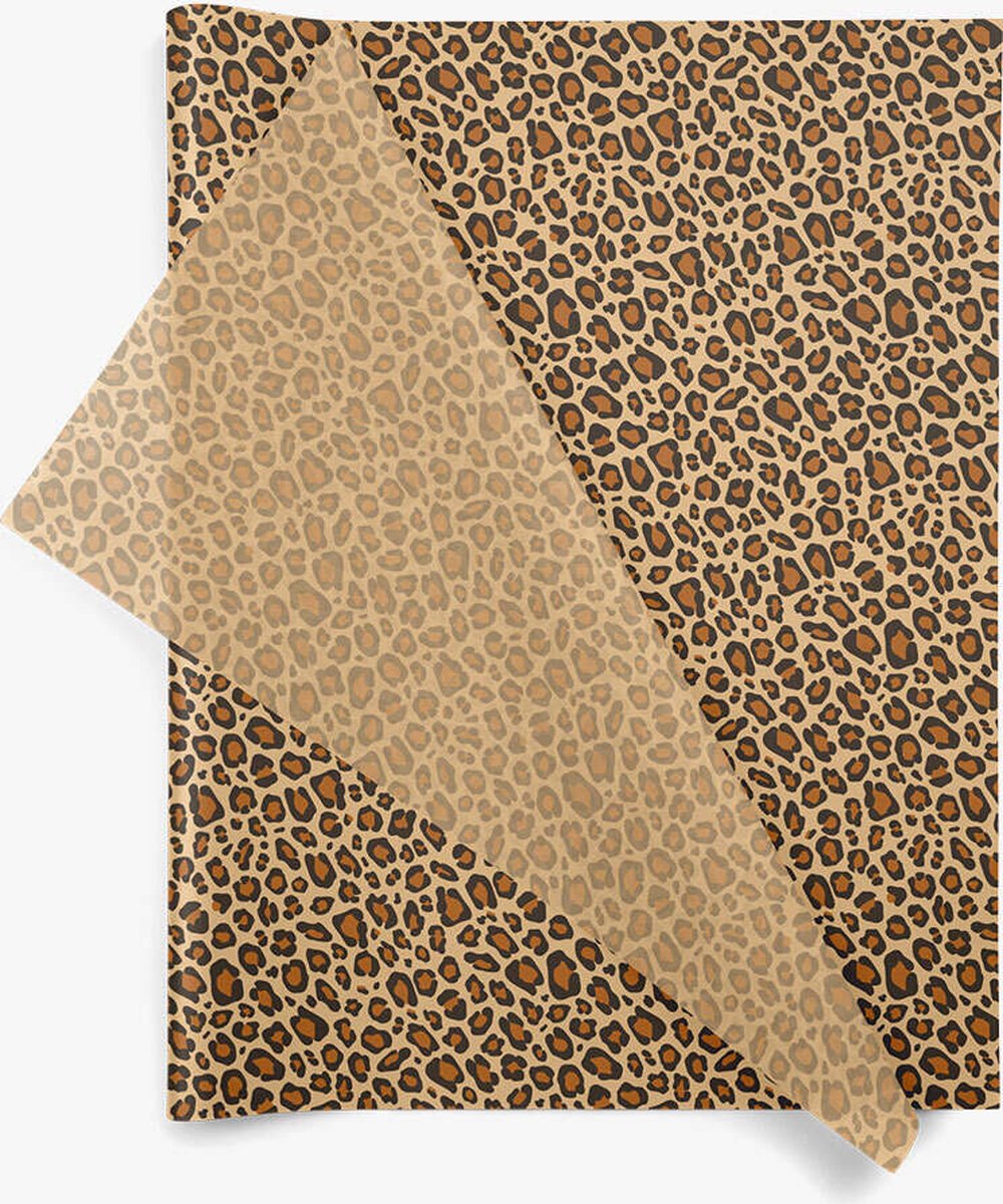 Zijdepapier vloeipapier inpakpapier Panterprint zijdevloei - 50x70 cm 17gr - 100 vellen - Tijgerprint - knutselen - inpakken en beschermen