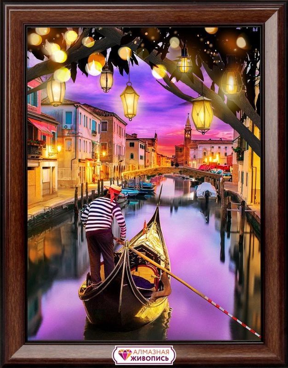   Diamond Painting Zonsondergang Venetie 30x40 cm