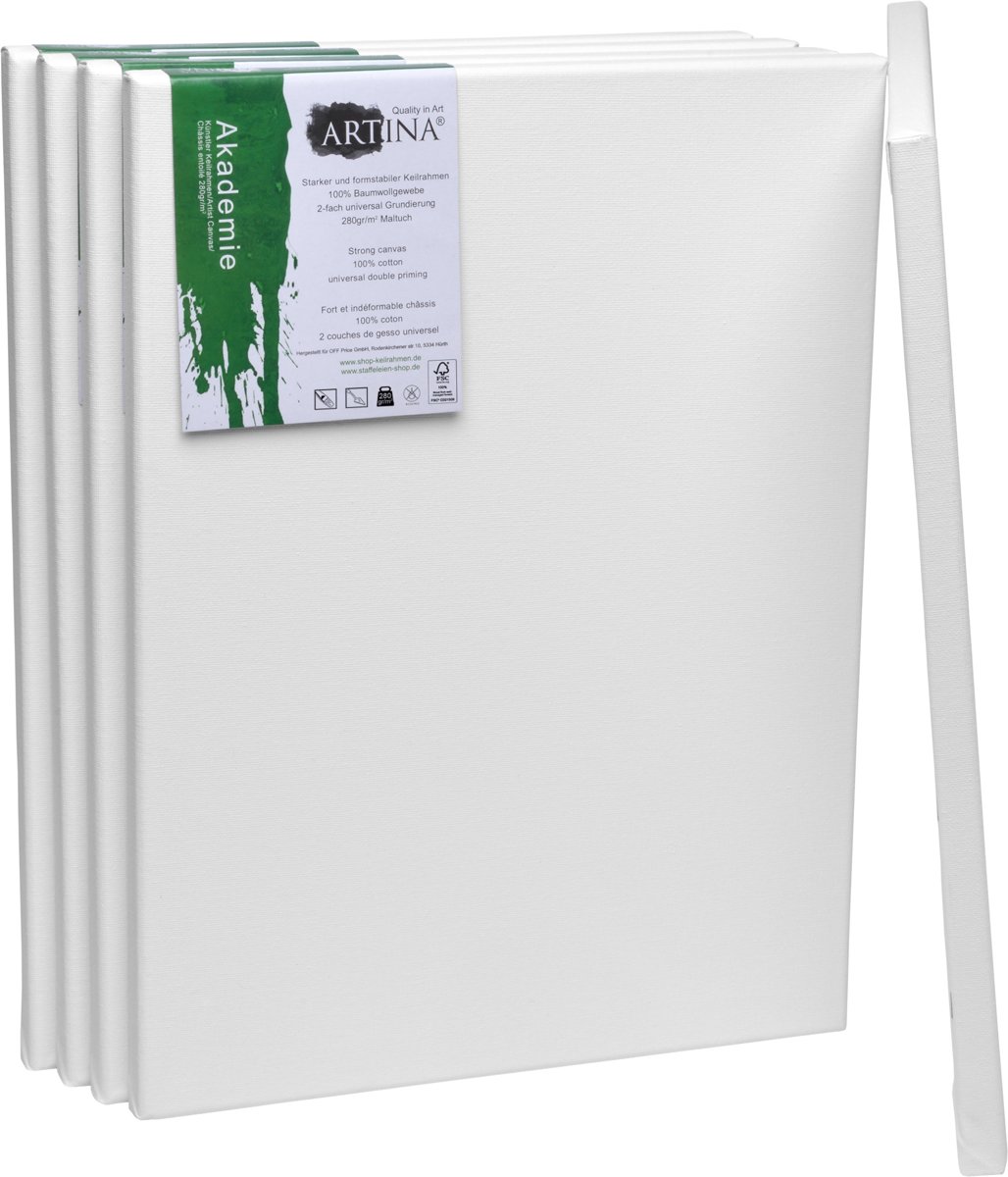 5-Set   Academy Schilderdoek Canvas FSC