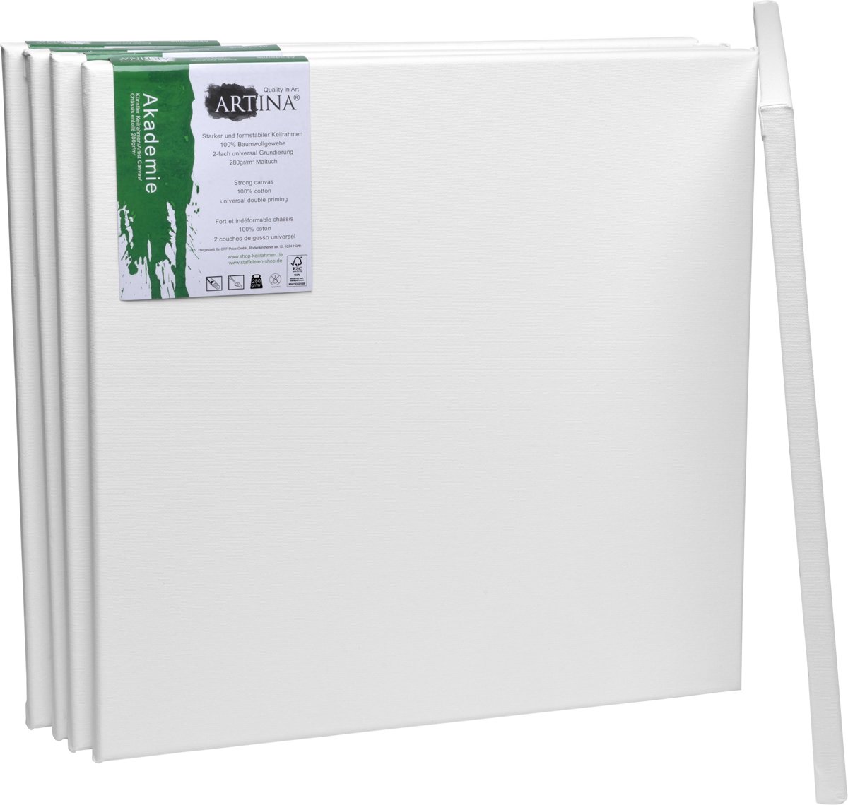 5-Set   Academy Schilderdoek Canvas FSC