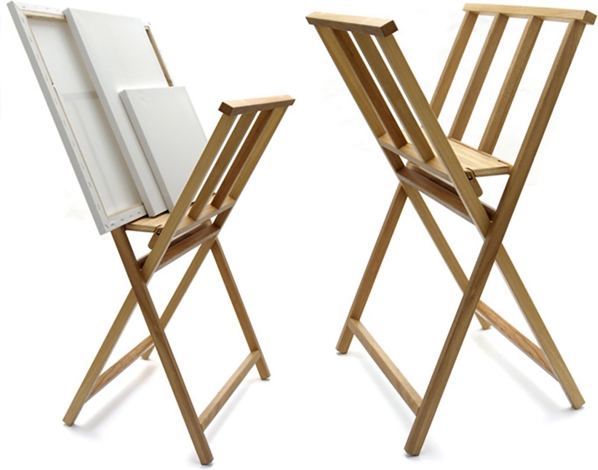   schilderij kribbe, houten poster rek, posterhouder